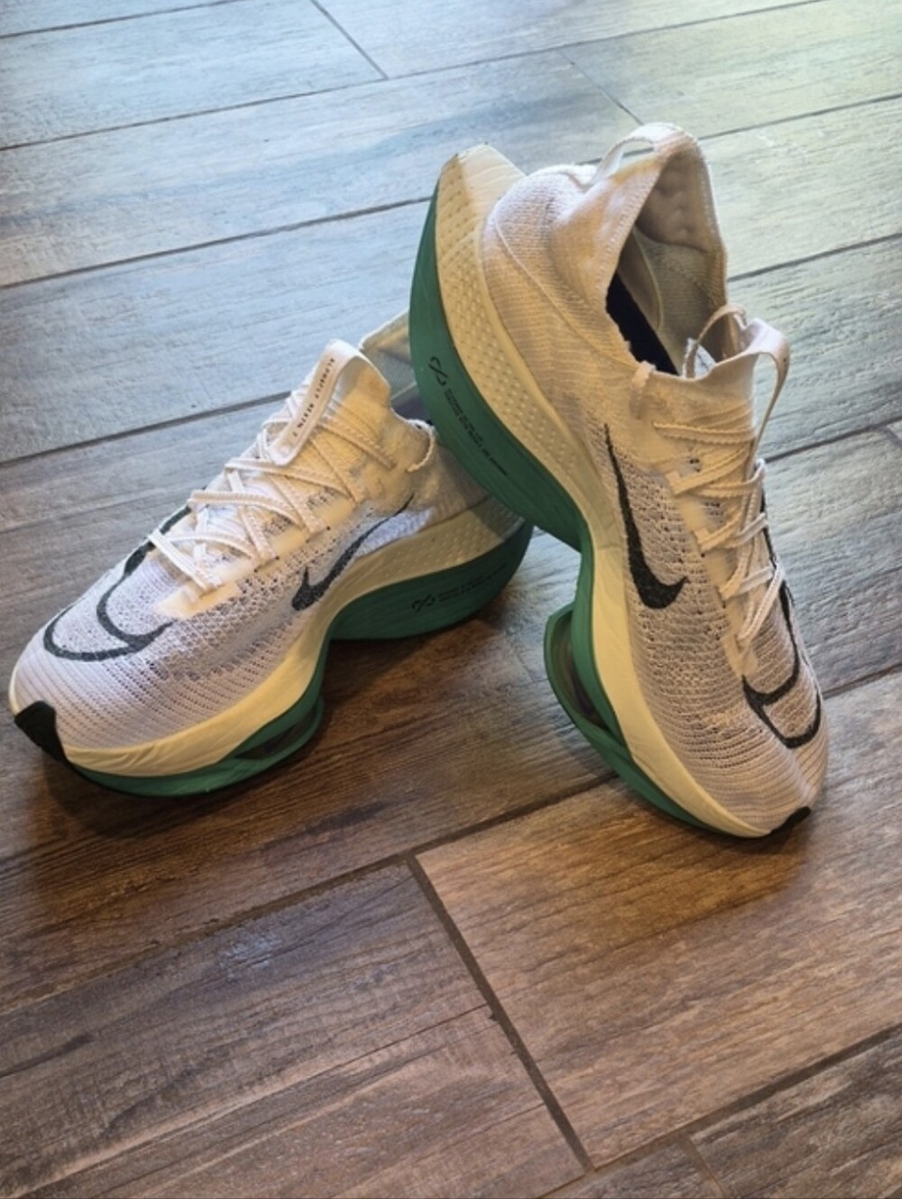 Nike Air Zoom Alphafly NEXT% 2 'Clear Jade' Sneakers Women's 9.5 Men's 8 EUR 41